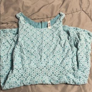 MUDD KOHLS LACE PALE BLUE DRESS
